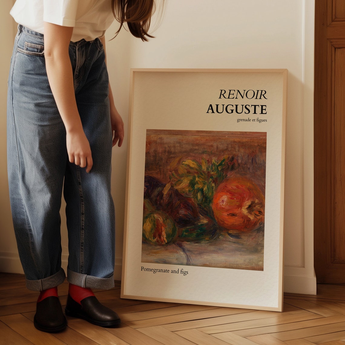 Pierre Auguste Renoir Pomegranate and Figs Still Life Art Poster - Image 4