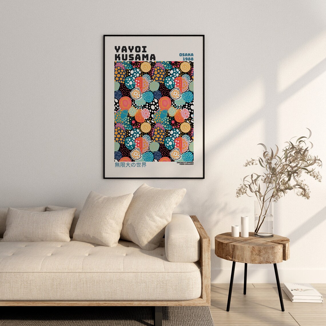 Yayoi Kusama Abstract Japandi Wall Art Print - Image 2