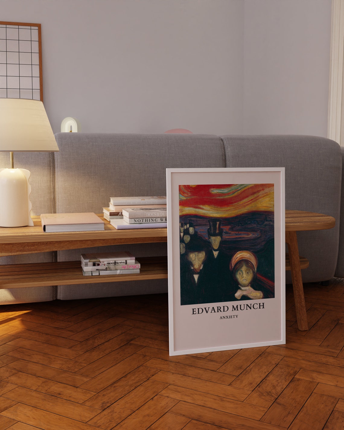 Edvard Munch Anxiety Classic 1894 Fjord Faces Expressionist Poster - Image 4