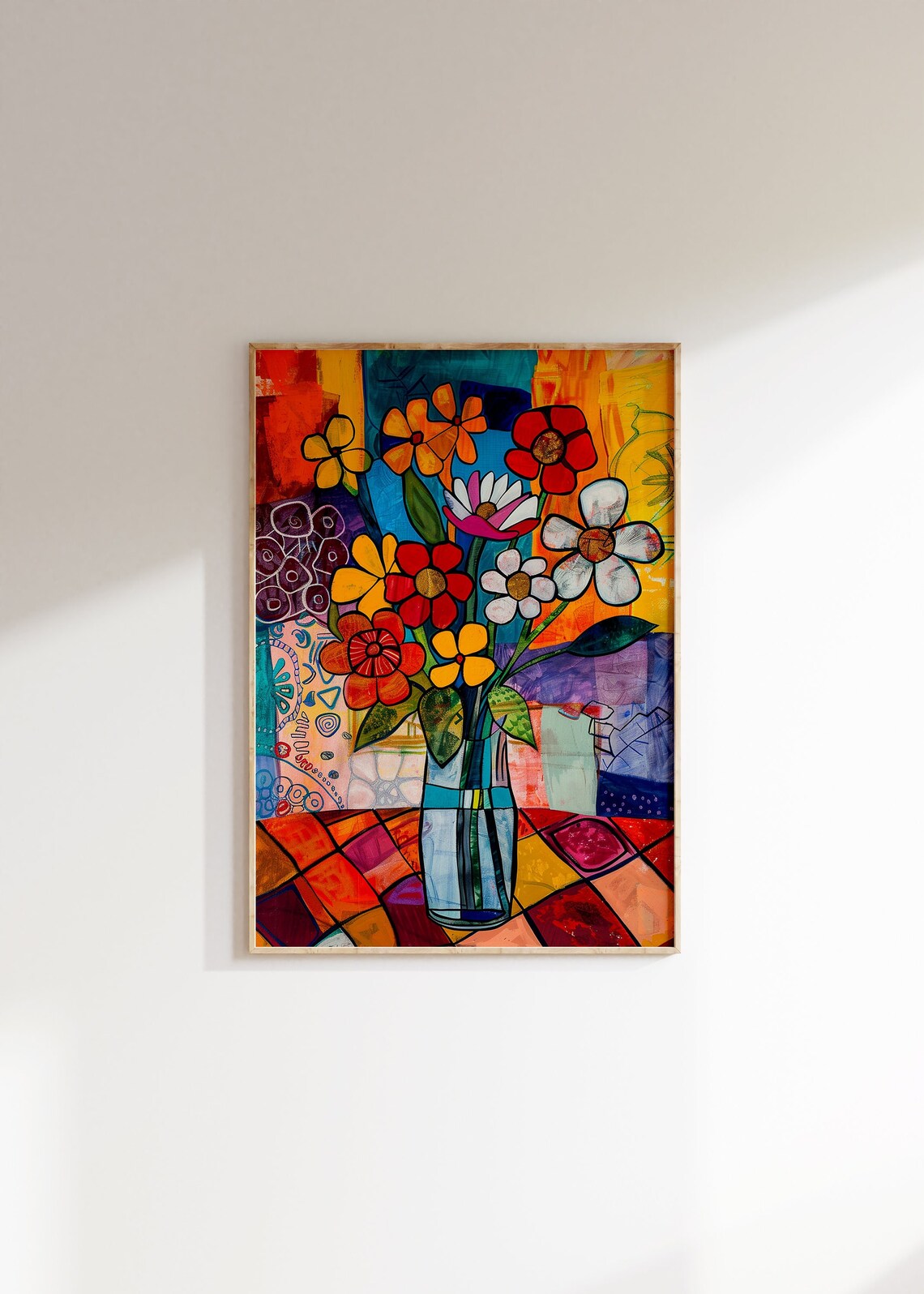 Henri Matisse Inspired Art Print, Retro Living Room