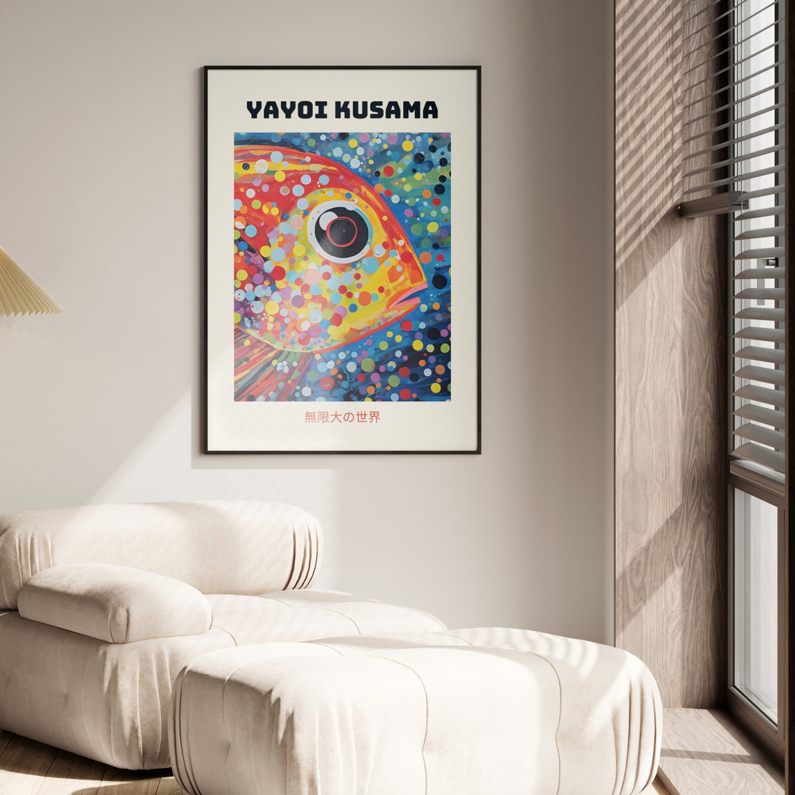 Yayoi Kusama Colorful Dot Fish Infinity World Japanese Art Poster - Image 2