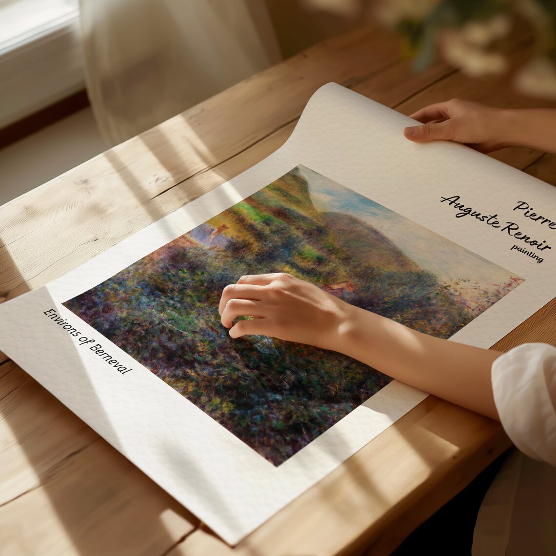 Renoir Environs of Berneval Rolling Hills Landscape Art Poster - Image 3