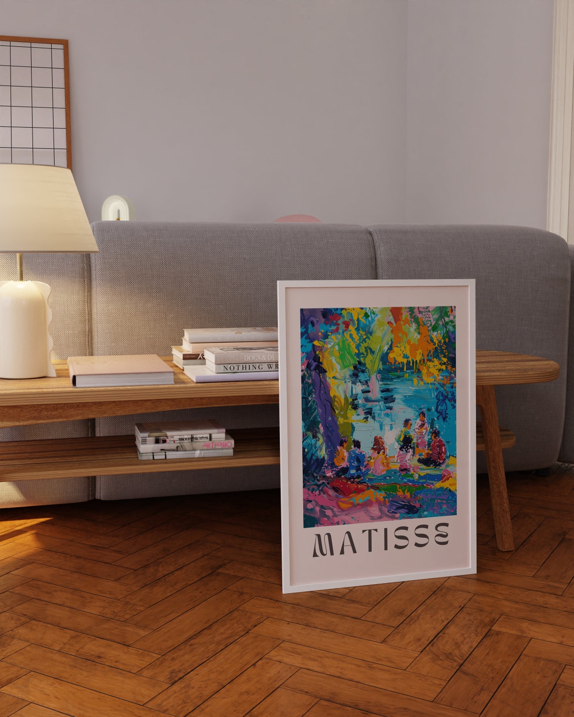 Henri Matisse Riverside Picnic Under Willows On A Sunny Day Poster - Image 3