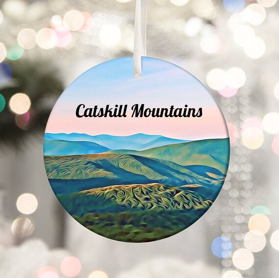 Catskill Mountains Scenic Vista Christmas Ornament Gift Wall Art