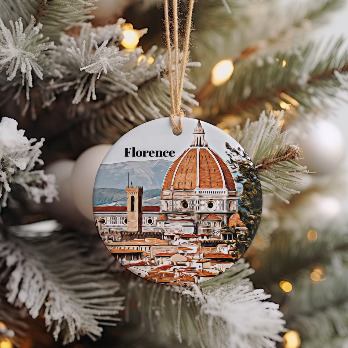 Florence Italy Famous Cathedral Dome Keepsake Travel Art Print