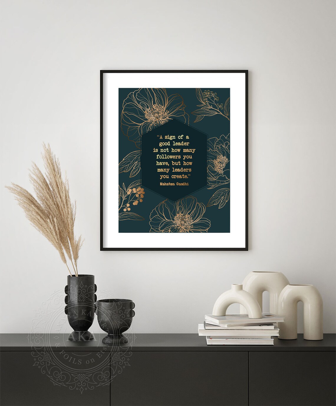 Mahatma Gandhi Leadership Quote Art Print, Gift - Image 5