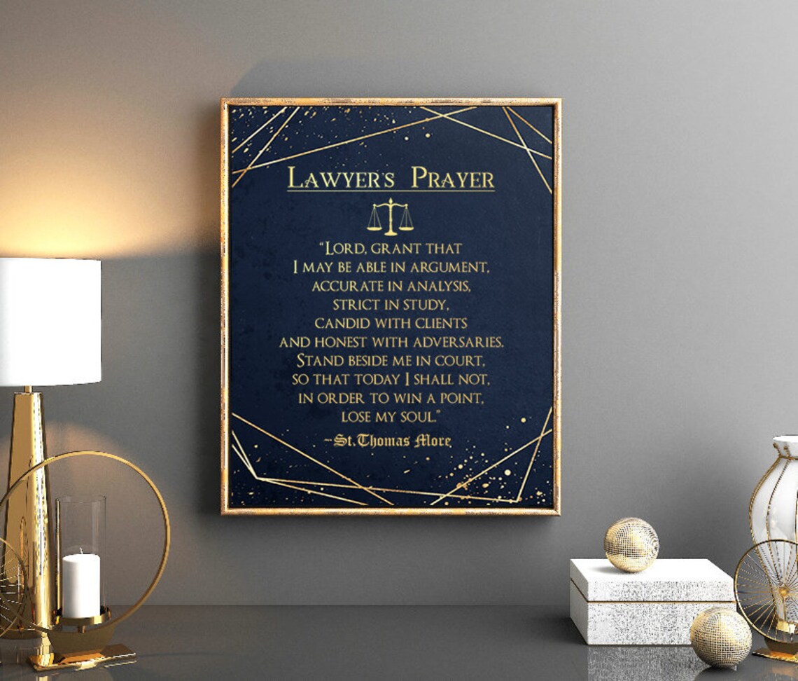 Law School Graduation Gift, Gold Modern Art Print - Image 4