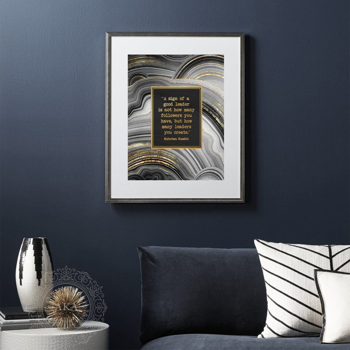 Mahatma Gandhi Quote for Mentor Gift, Leadership Art Print - Image 4