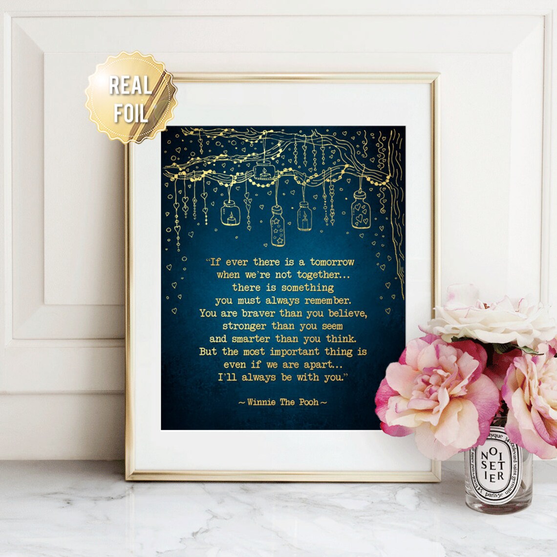 Winnie The Pooh Inspirational Quote Art Print - Image 3