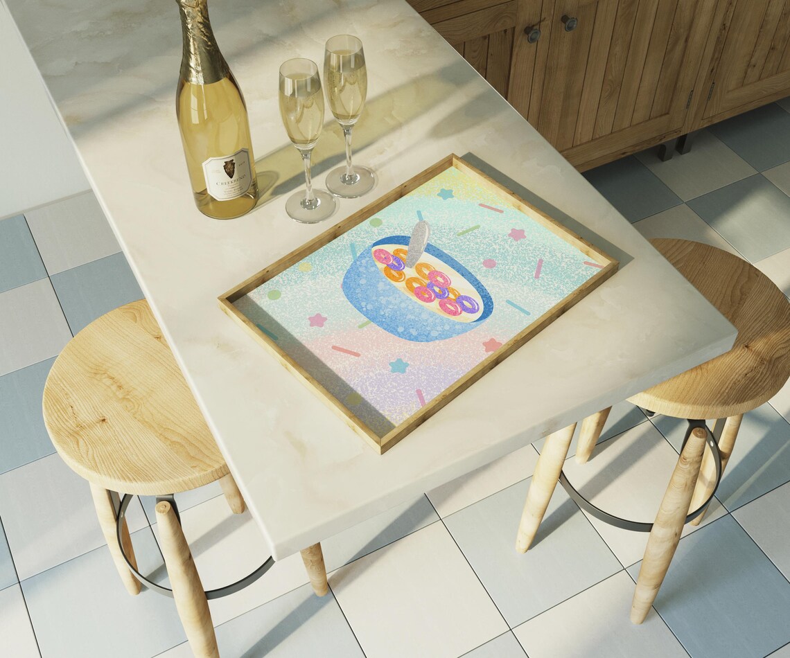 Cereal Bowl Art Print, Aesthetic Kitchen Decor - Image 5