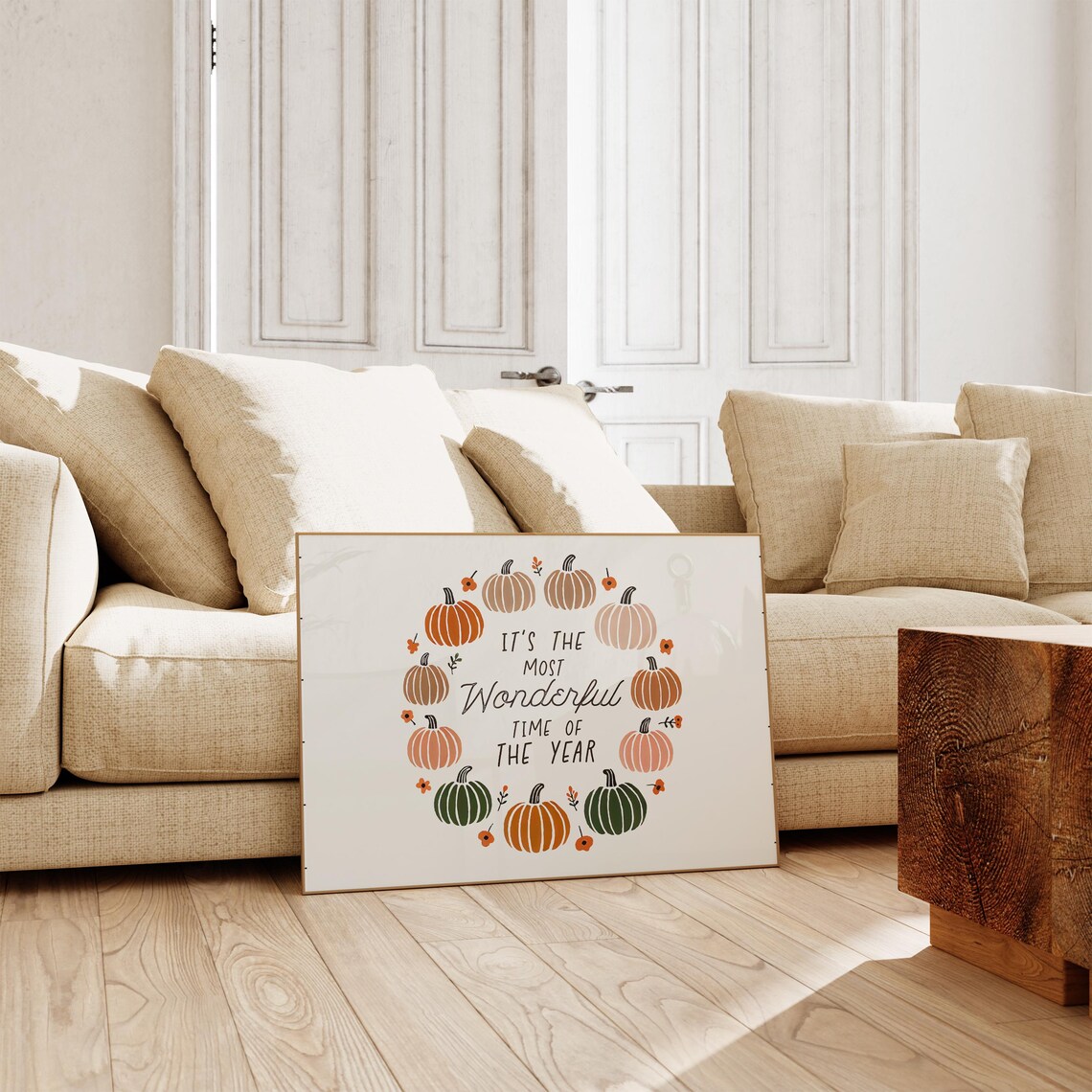 Fall Quotes Print, Neutral Autumn Wall Art - Image 4