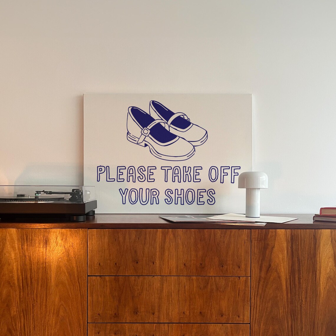 Please Take Off Your Shoes Art Print, Dorm Decor - Image 2