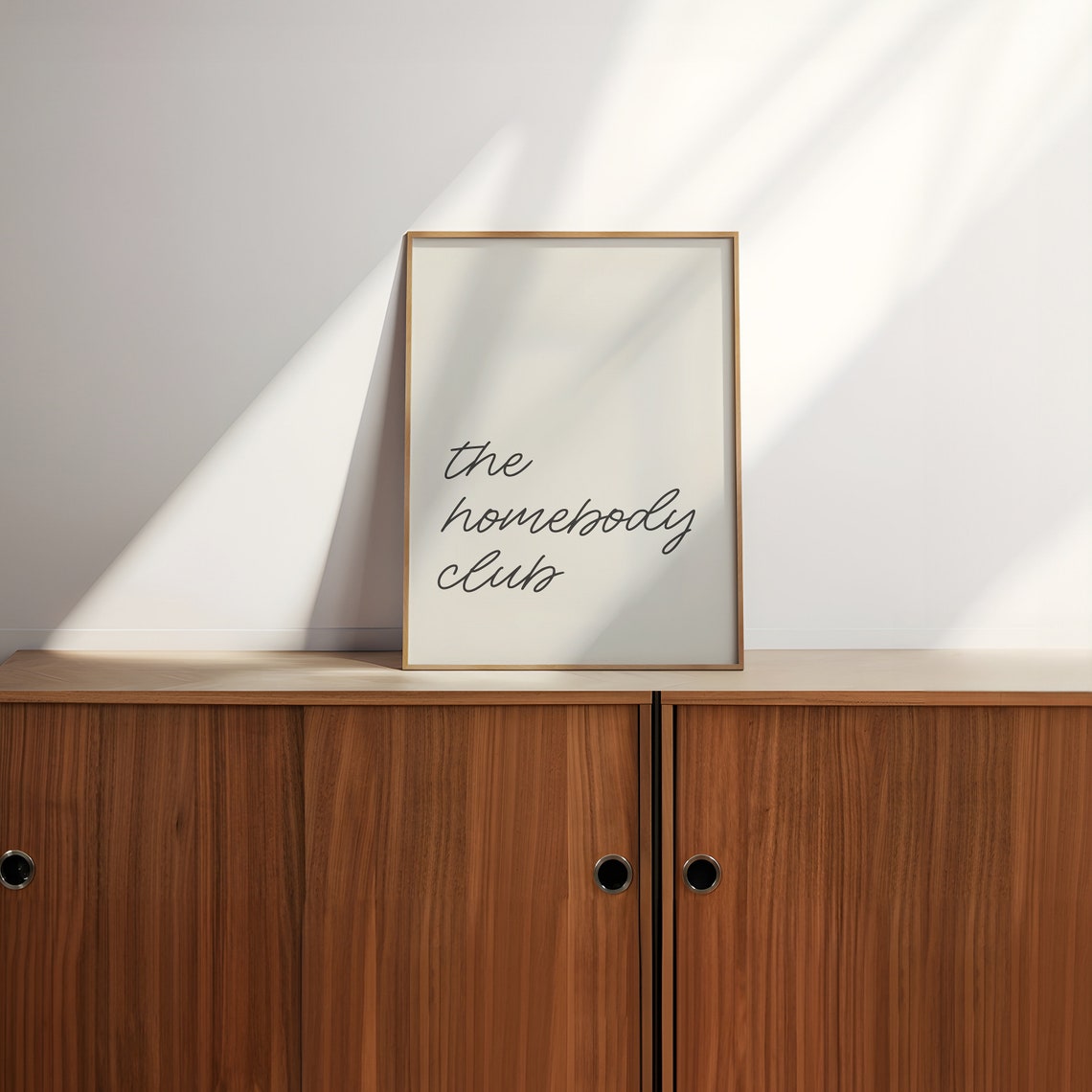 The Homebody Club Minimalist Handwritten Script Neutral Decor Poster - Image 2
