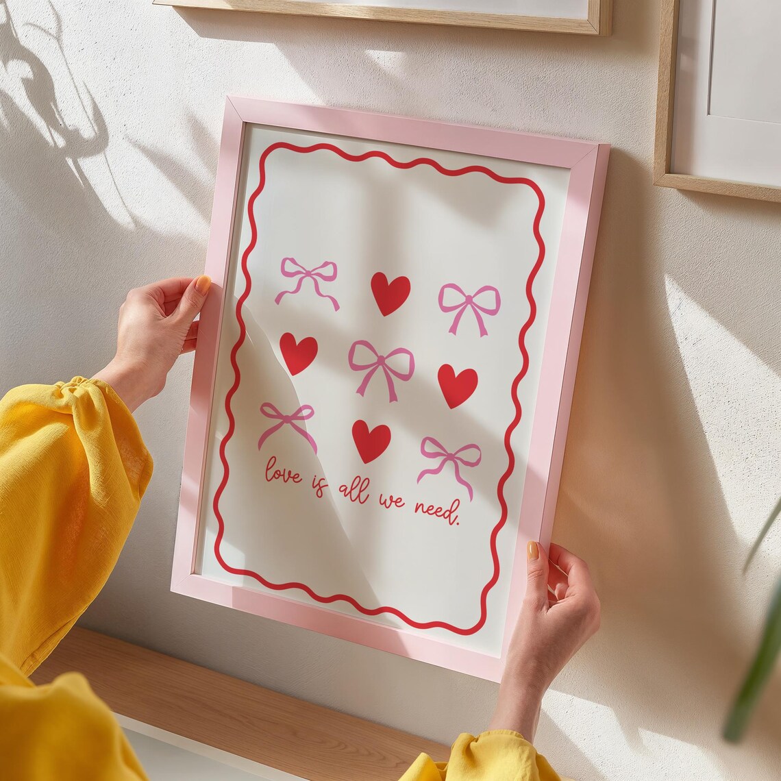 Love Is All We Need Art Print, Coquette Valentine - Image 2