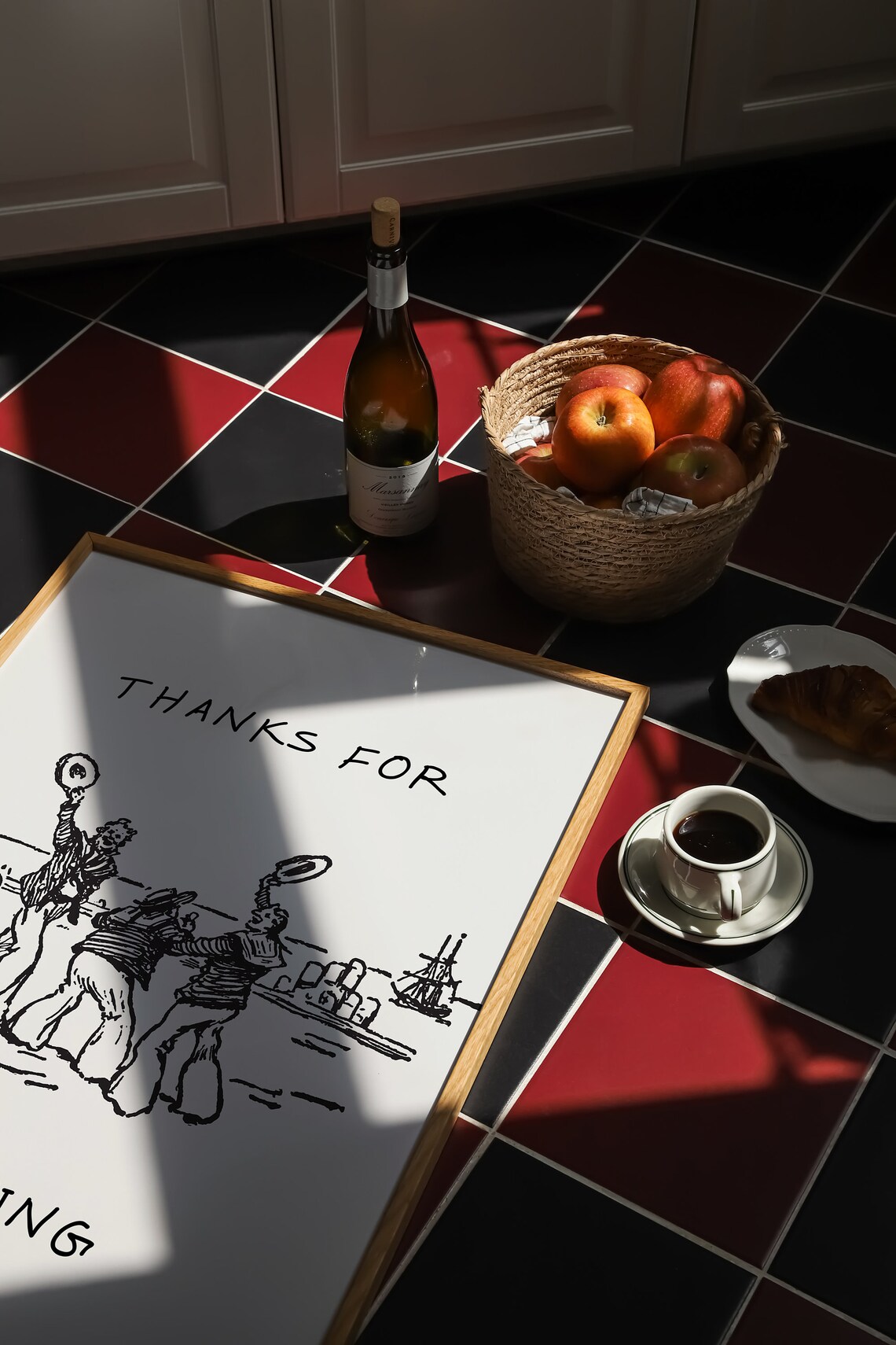 Thanks For Coming Vintage Sailor Quote Art Print - Image 3