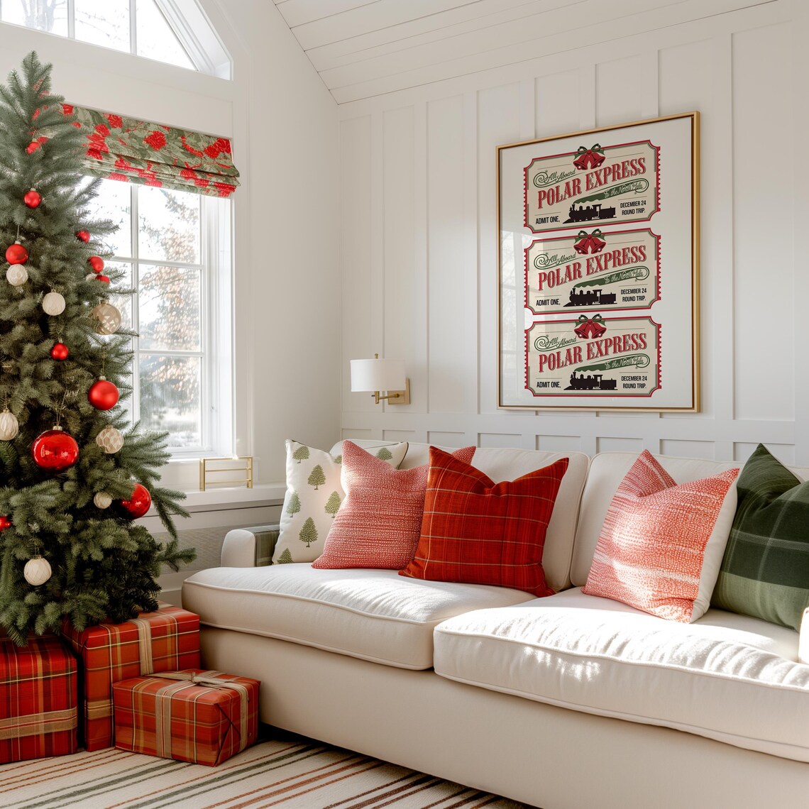 North Pole Ticket Polar Express Christmas Art Print - Image 3
