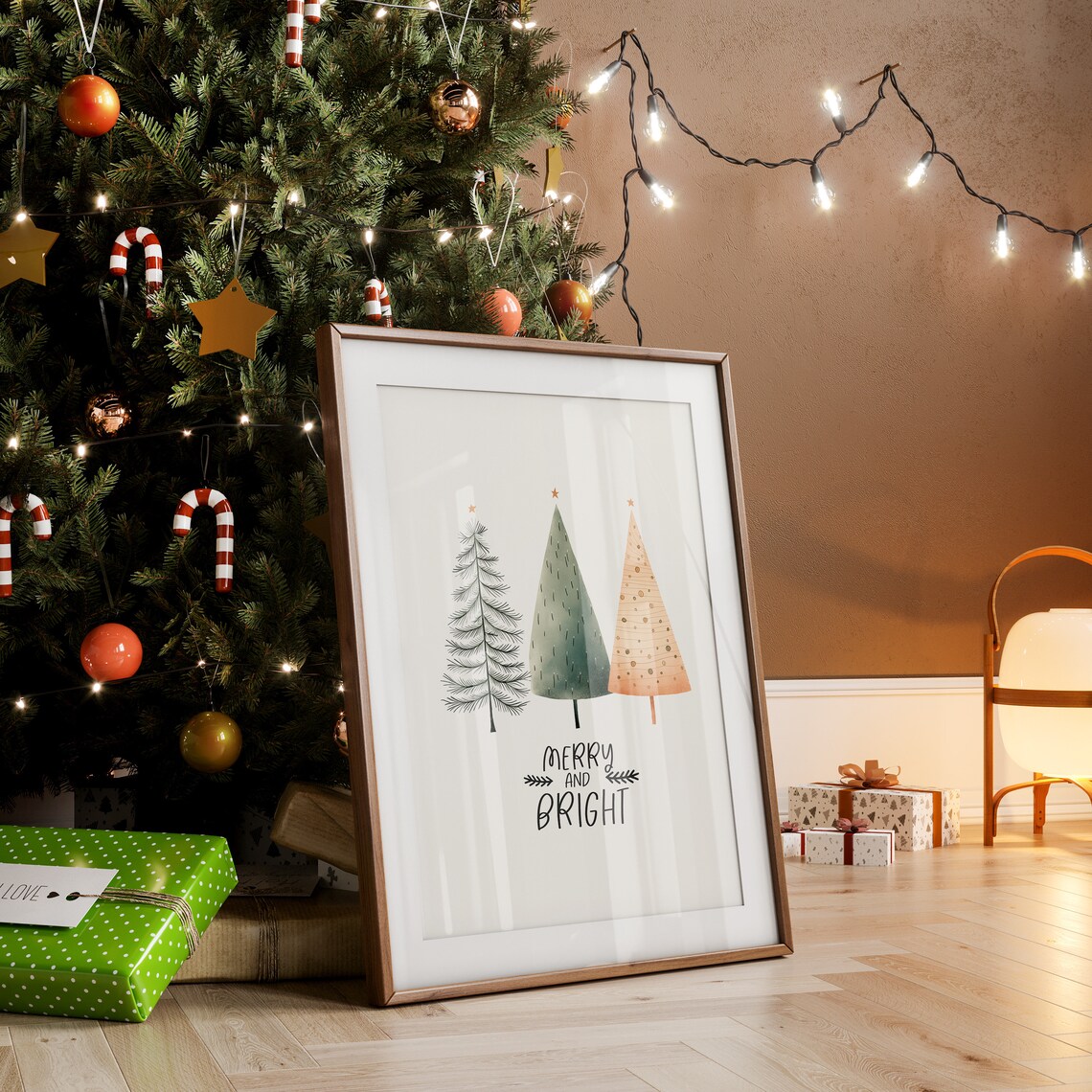 Merry And Bright Boho Holidays Christmas Decor - Image 3