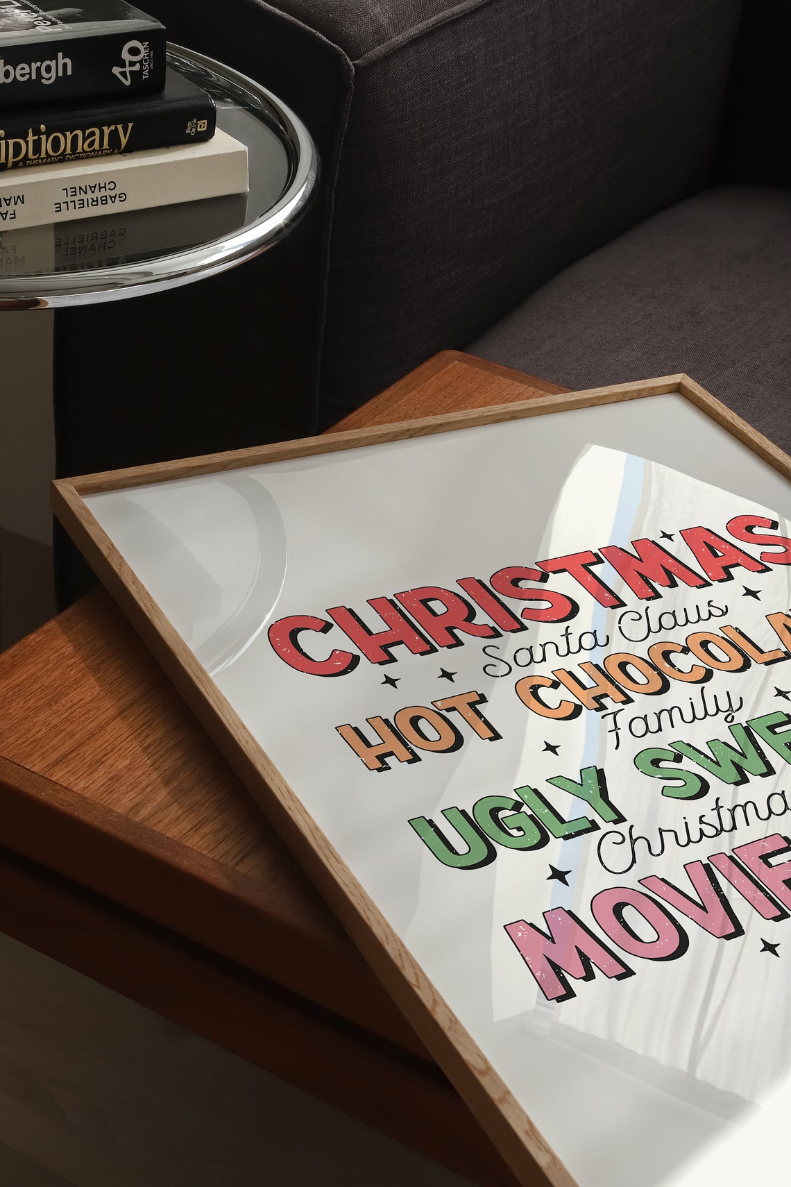 Christmas Santa Claus Hot Chocolate Family Movie Night Poster - Image 5