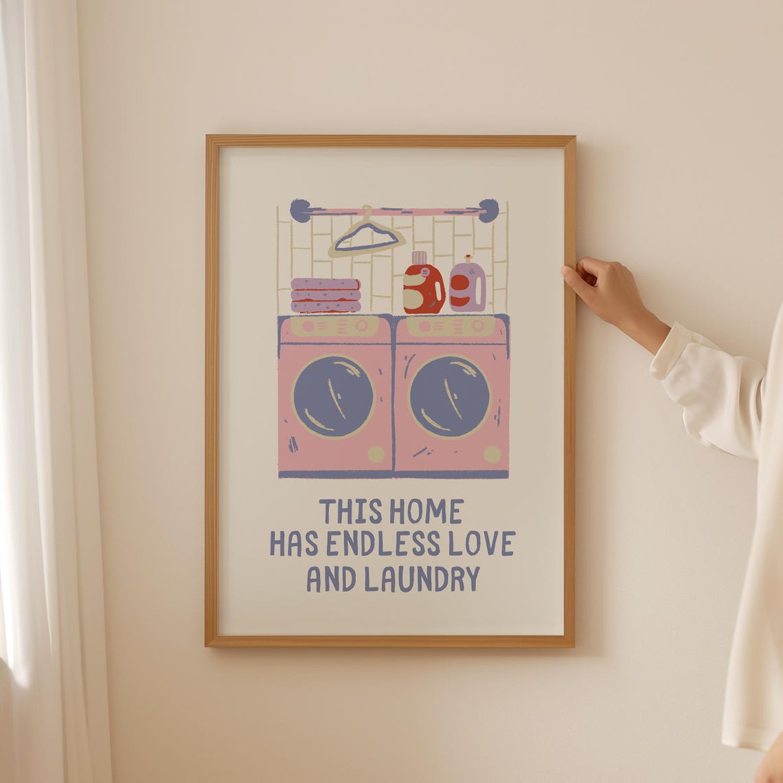 This Home Has Endless Love And Laundry Cute Laundry Room Poster - Image 3