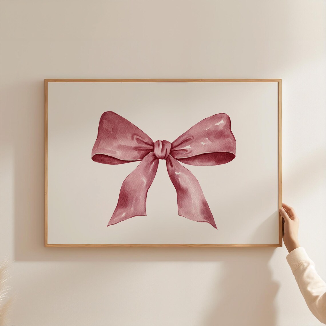 Coquette Bow Print, Preppy Balletcore Art Print