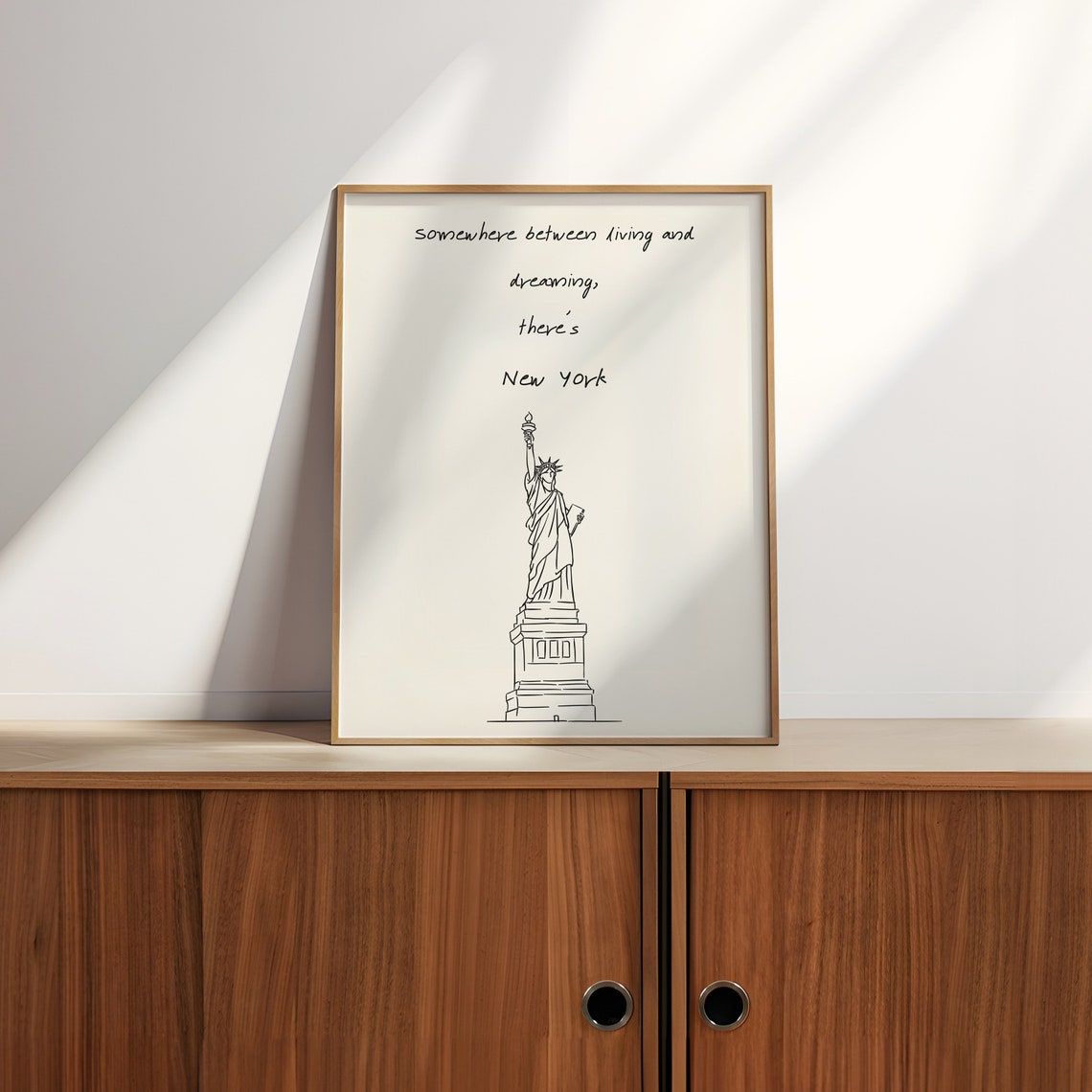 Aesthetic New York Art Print Nyc Wall Art New York City Poster Minimalist New York Art New York Decor Nyc Statue Of Liberty Art - Image 2