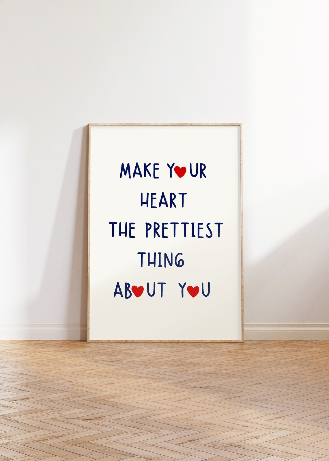 Heart Quote Print, Feminine Living Room Wall Art - Image 5