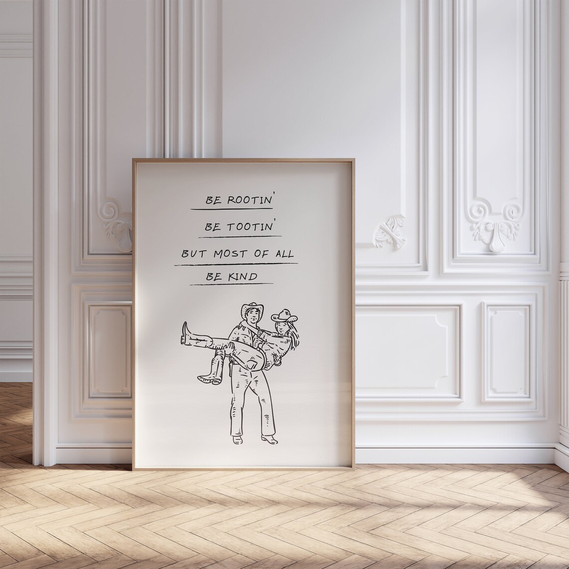 Cowboy Quote Print, Minimalist Western Wall Art - Image 3