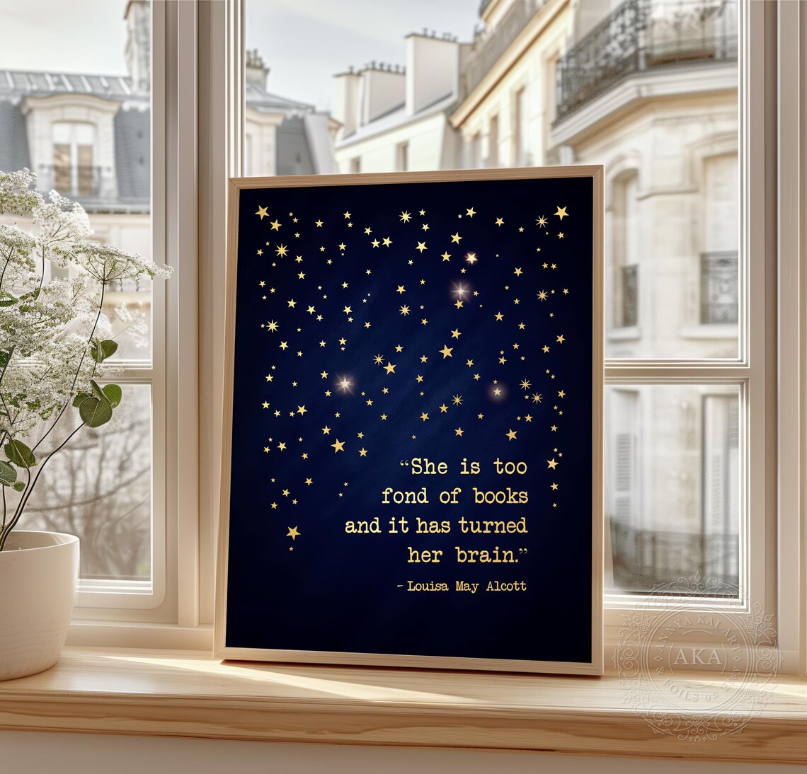 Louisa May Alcott Quote, Little Women Book Lover Art Print - Image 4