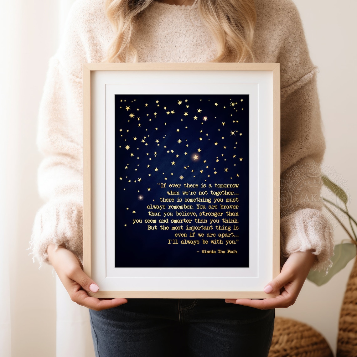 Winnie The Pooh Bravery Quote, Inspirational Art Print - Image 5