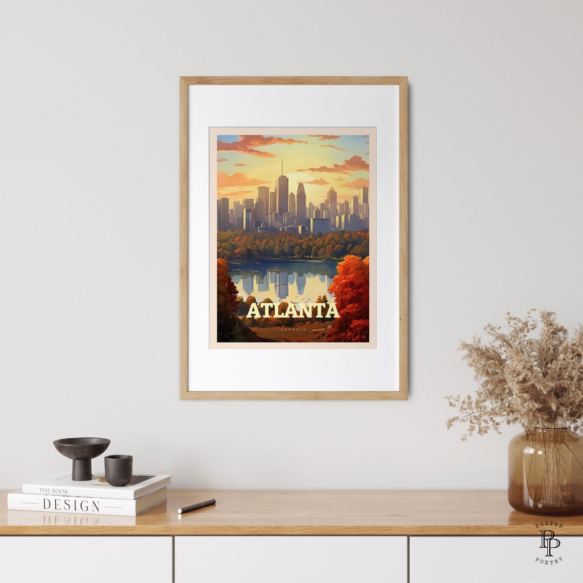 Atlanta Georgia Travel Poster, Trendy Wall Art - Image 3