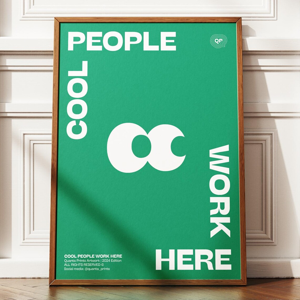Cool People Work Here Typography Poster - Image 4