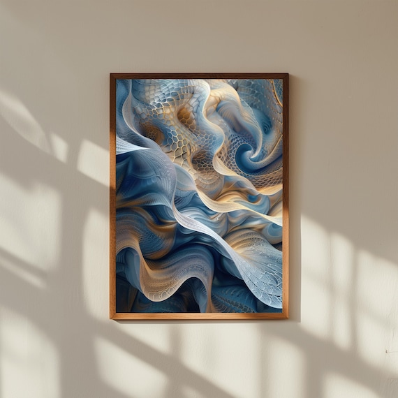 Mathematical Abstract Art Print Modern Science Equation Decor