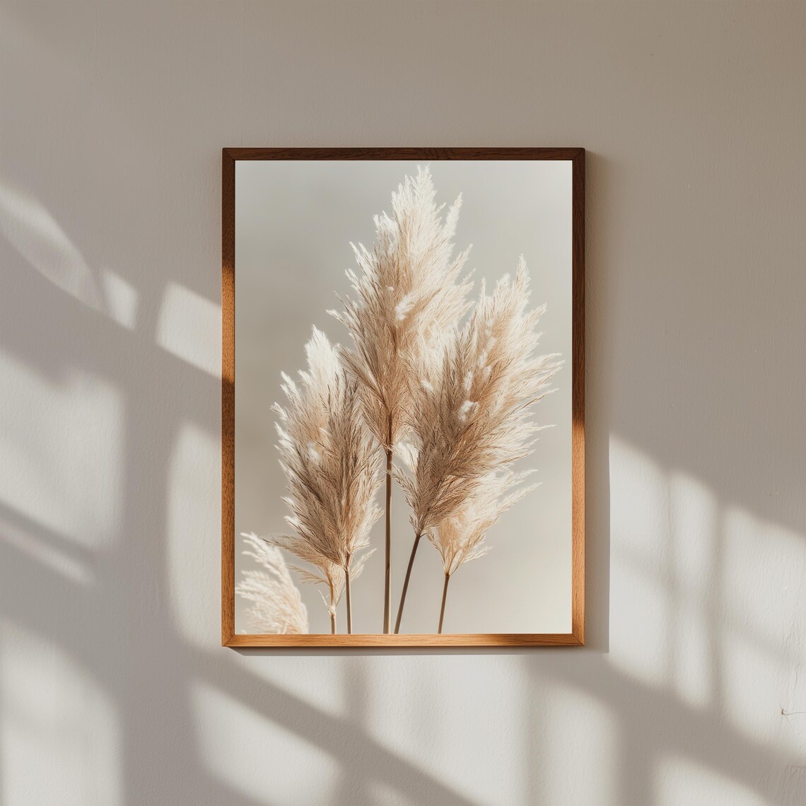 Botanical Wall Art Print Abstract Pampas Grass Museum Quality