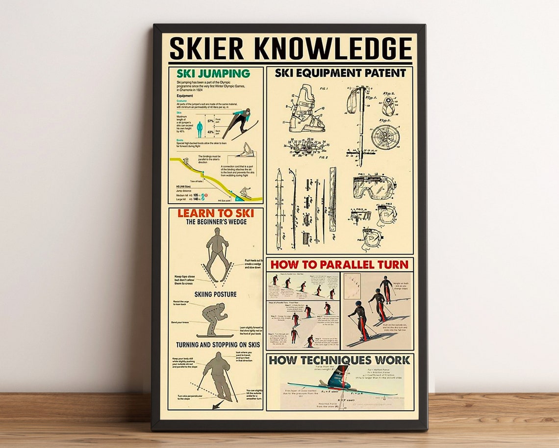 Skier Knowledge, Skiing Lover Gift