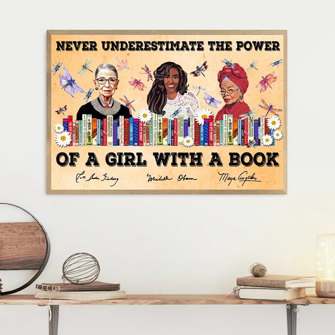 Never Underestimate the Power of a Girl With a Book Art Poster - Image 4
