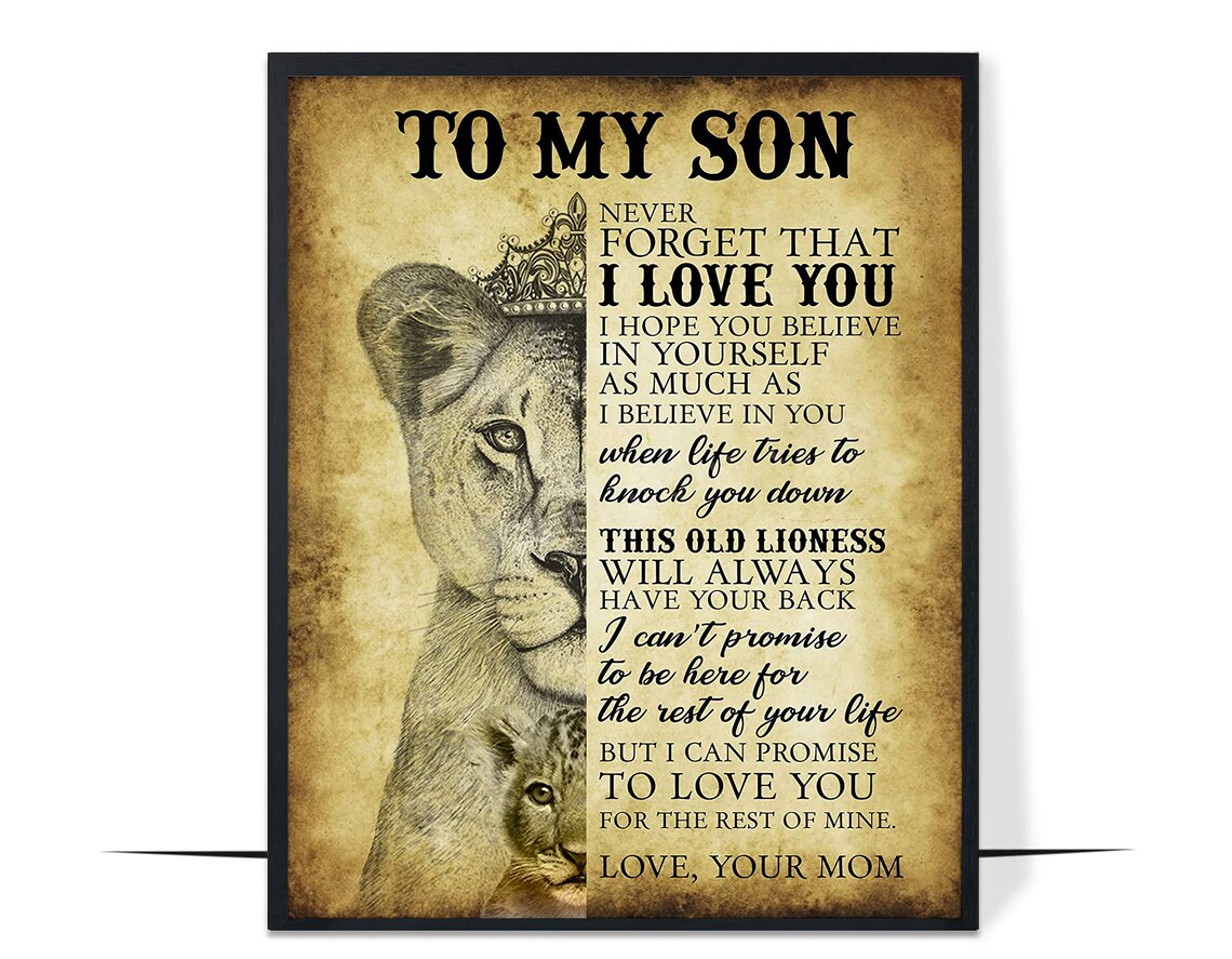 To My Son, Never Forget That I Love You Poster - Image 4