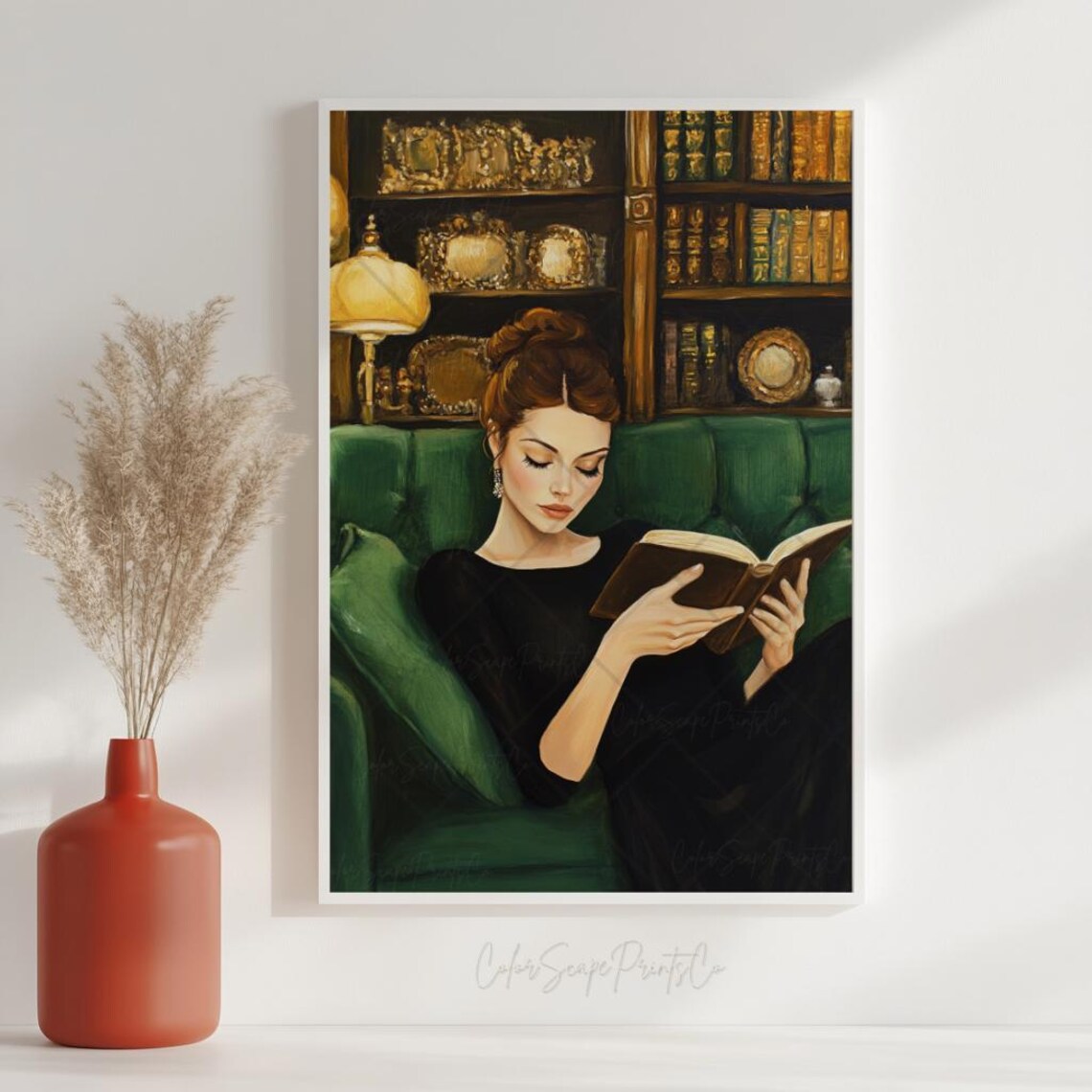 Reading Woman, Victorian Romantic Art Print - Image 2