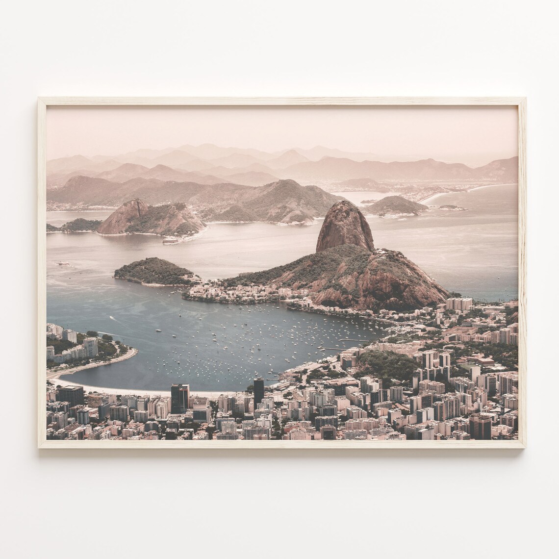 Sugarloaf Mountain Over Rio de Janeiro Bay Brazil Skyline Poster