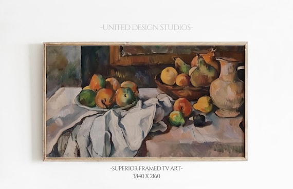Frame Tv Art Moody Painting Of Fruit Tv Art Classical Art For The Frame Tv Beautiful Oil Painting For The Frame Tv
