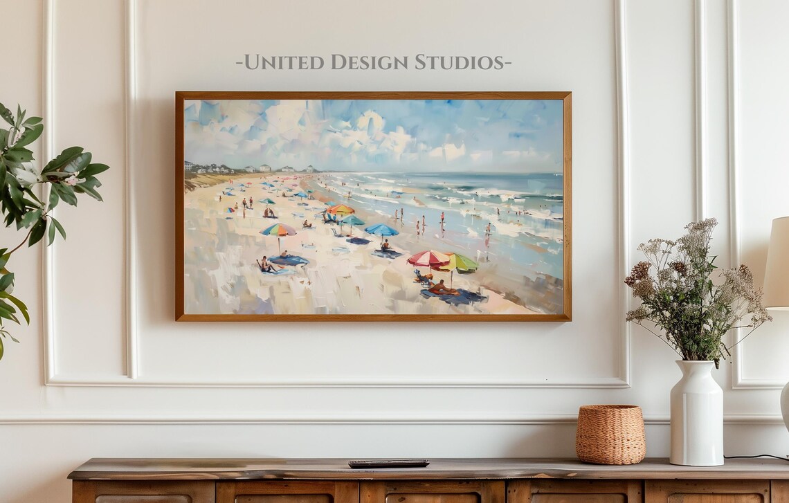 Frame TV Beach Art, Coastal Ocean Poster - Image 4
