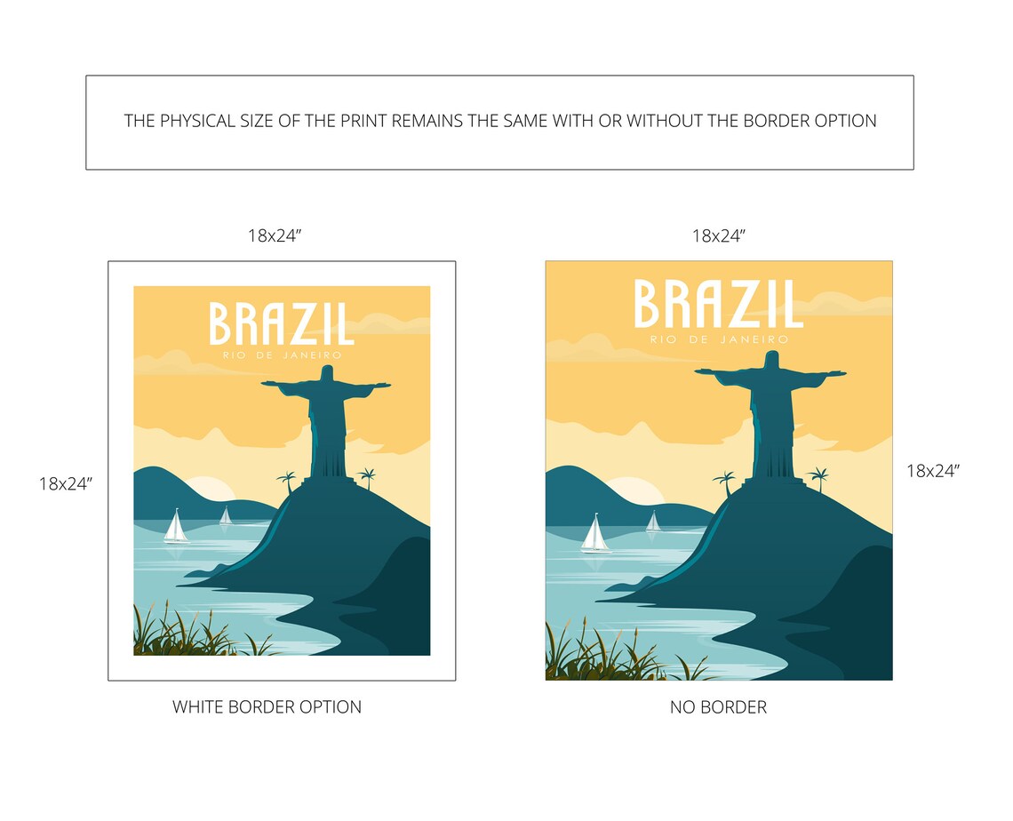 Brazil Travel Poster, Rio De Janeiro Wall Art - Image 4