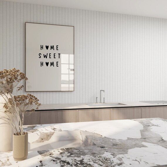 Home Sweet Home Welcome Home Minimalist Art Print