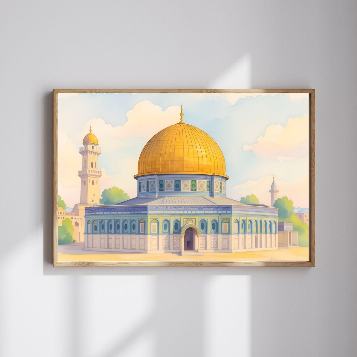 Dome Of The Rock, Islamic Jerusalem Travel Poster