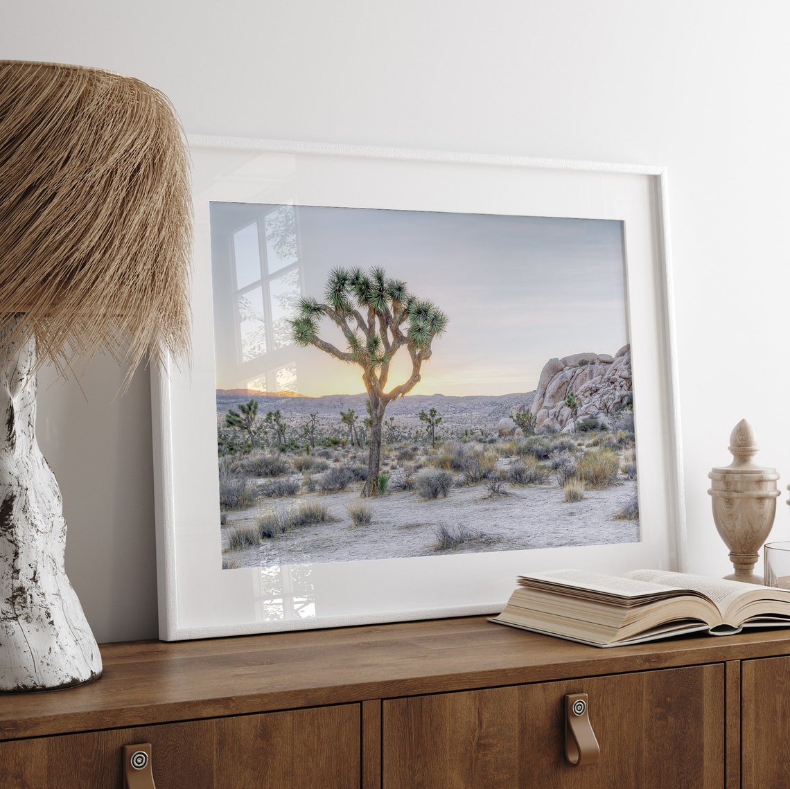 Joshua Tree Desert Sunset Golden Hour Rock Formations Nature Poster - Image 5
