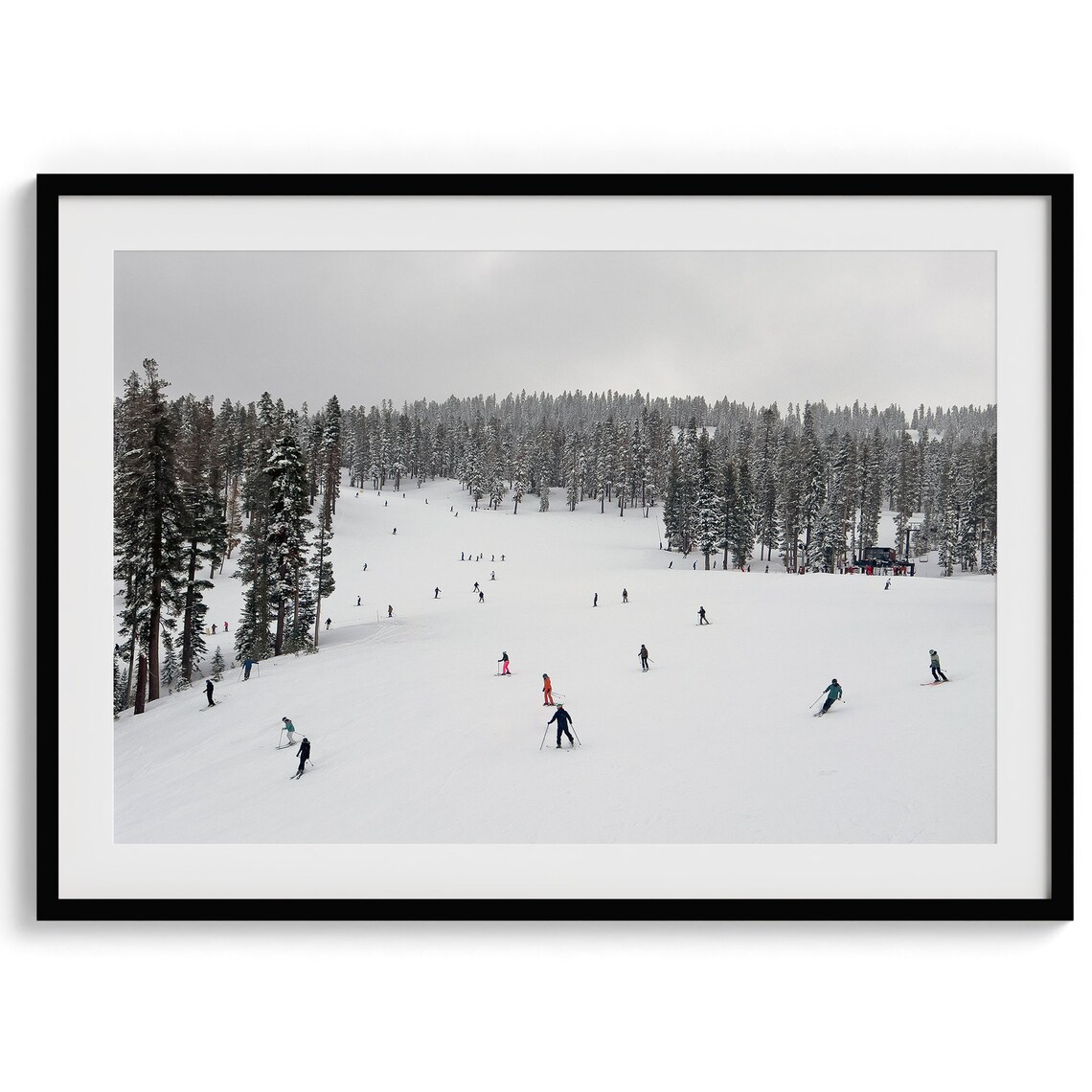 Mountain Ski Print, Winter Landscape Art Print - Image 2