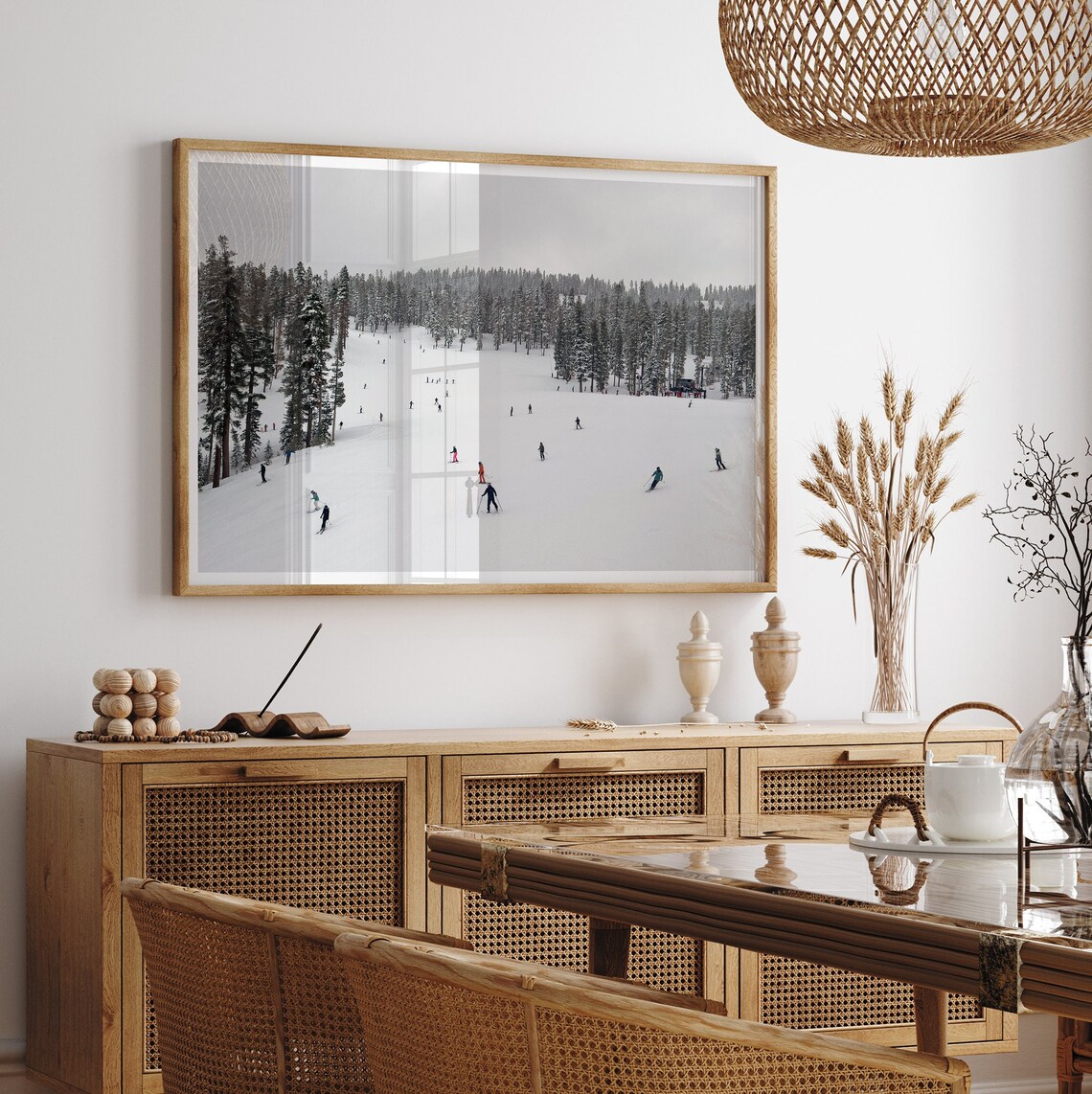 Mountain Ski Print, Winter Landscape Art Print - Image 5