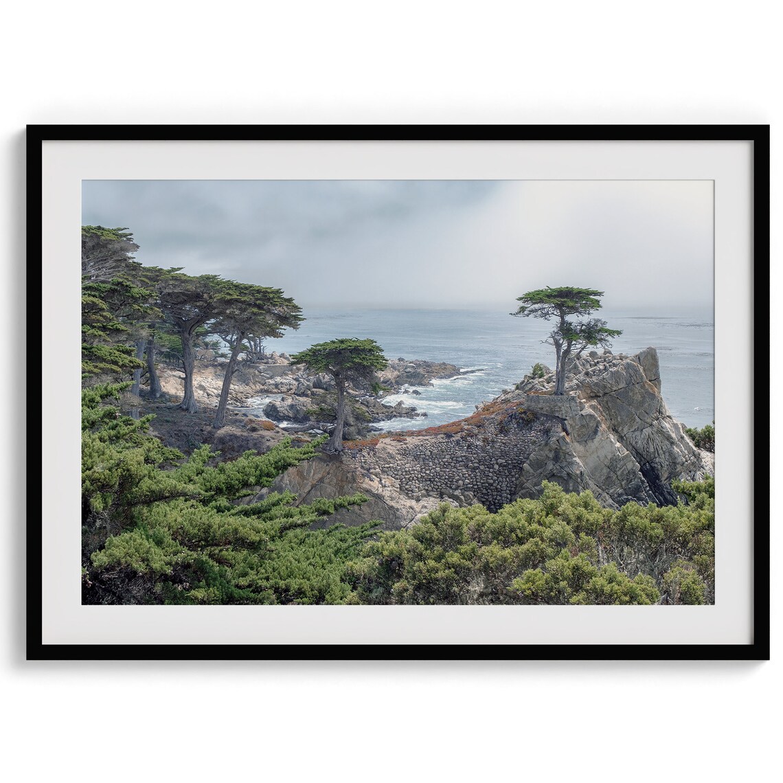 Lone Cypress Tree, Monterey Coastal Art Print - Image 2