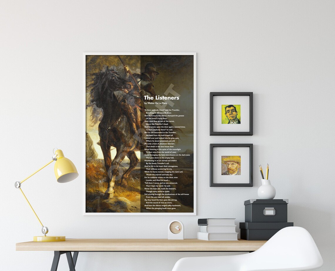 The Listeners Horse Art Print, Walter De La Mare - Image 4