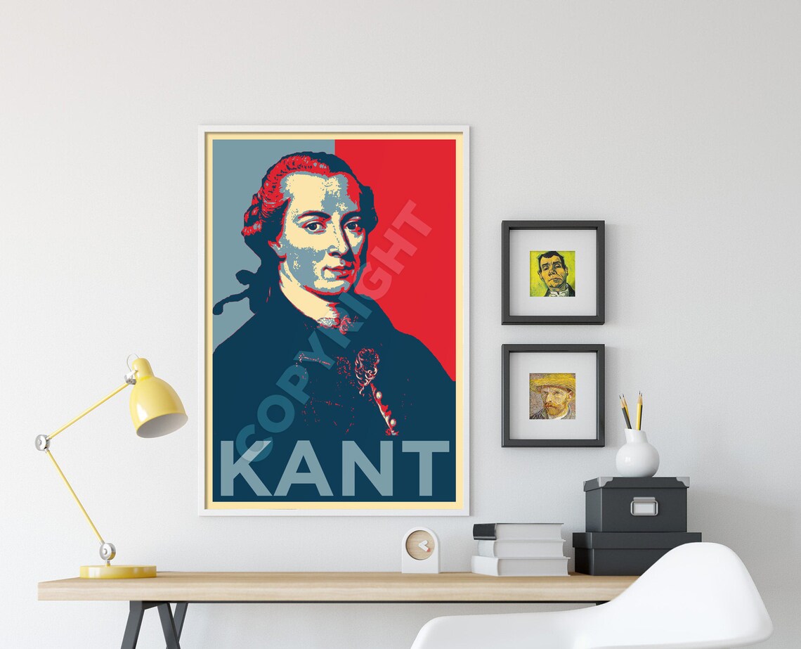 Immanuel Kant Portrait Art Print, Philosophy Poster - Image 3