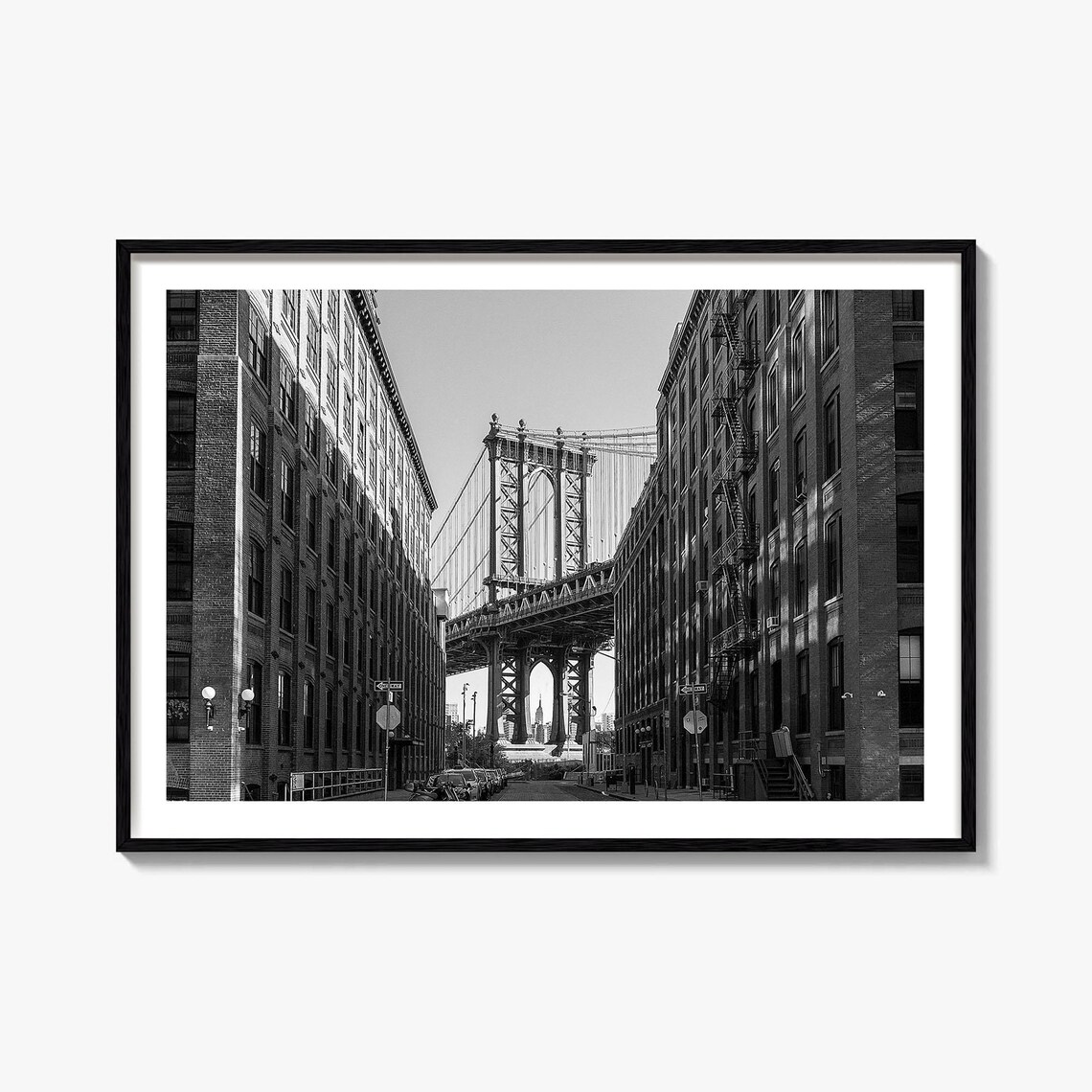 Williamsburg Black And White Travel Map Art Print